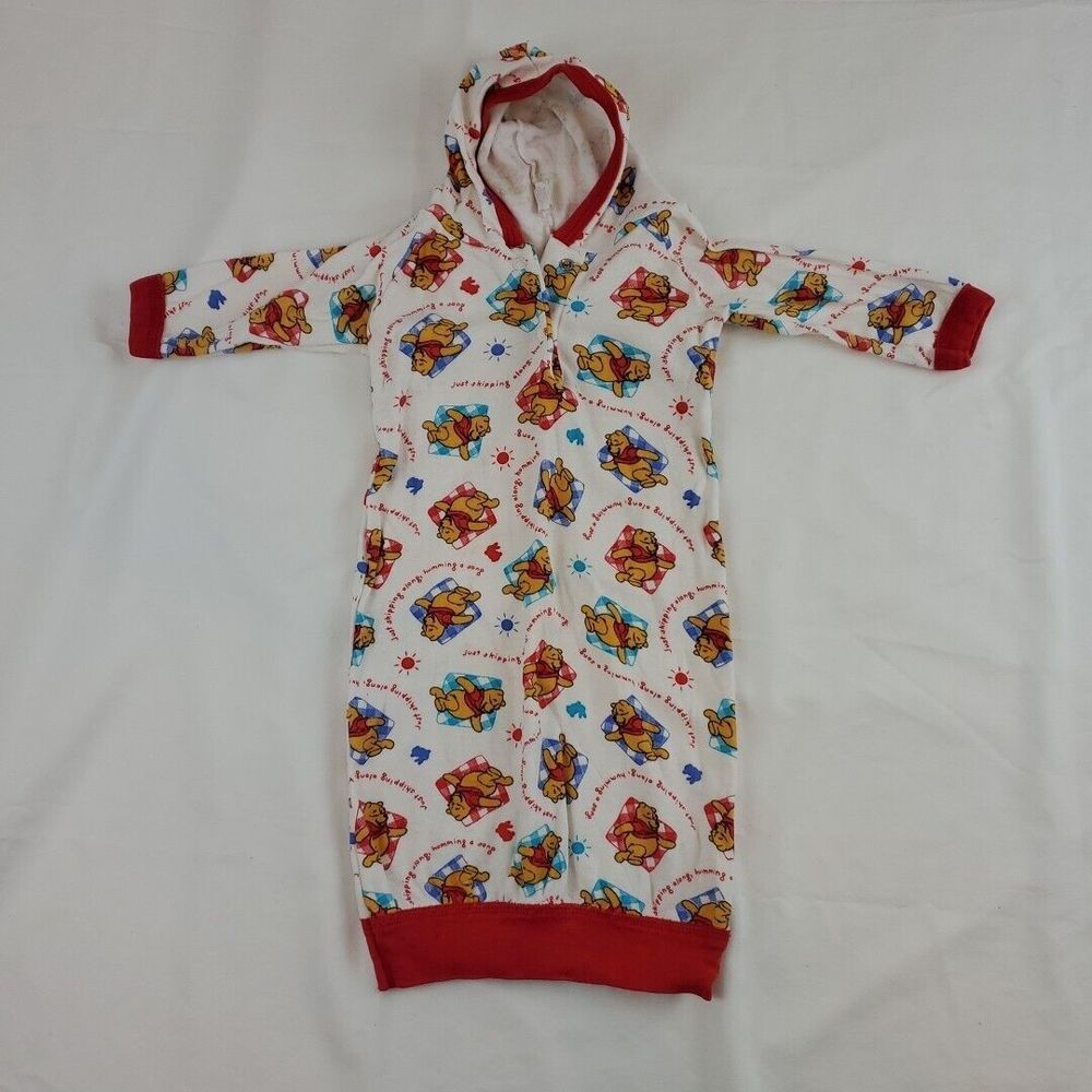 Newborn Winnie The Pooh Bear Sleeper Sleep Sack Red (unisex)